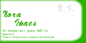 nora ipacs business card